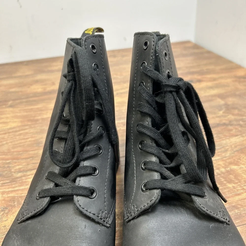 Dr. Martens Doc Boots Mens 13M Black Leather Tobias Casual Goth Grunge